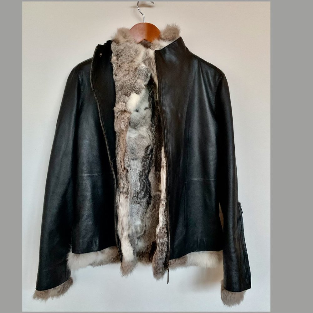 Nappa Fur Lined Leather Bomber Jacket